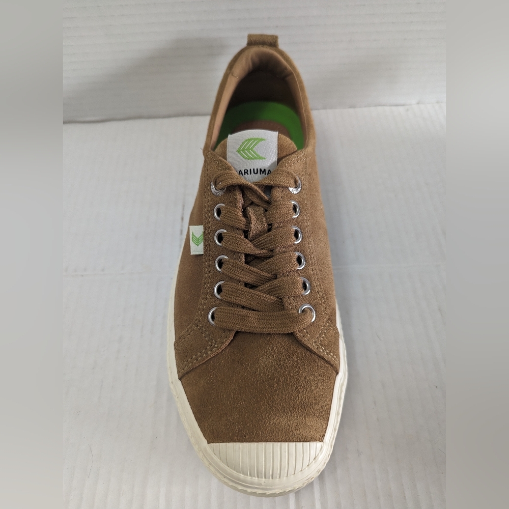 CARIUMA Women's Low Suede Sneakers Camel Brown Shoe Size 9.5 US - Picture 5 of 12